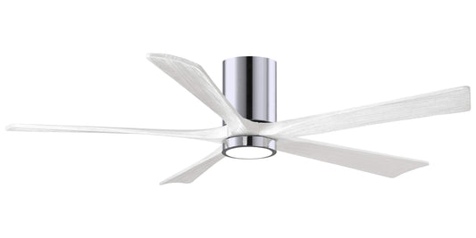 IR5HLK-CR-MWH-60 Atlas Irene 60" Ceiling Fan in Polished Chrome with Matte White Blades