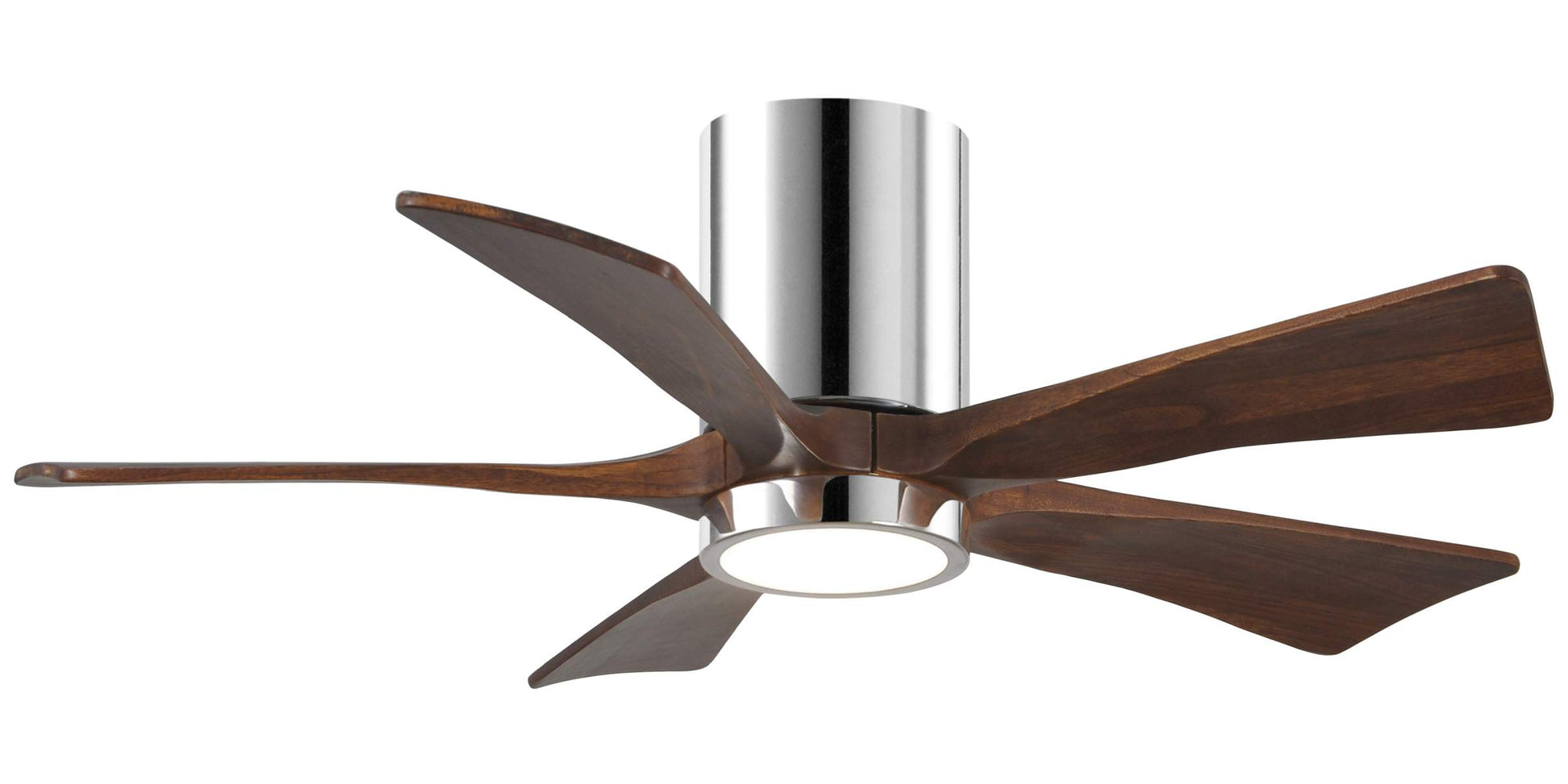 IR5HLK-CR-WA-42 Atlas Irene 42" Ceiling Fan in Polished Chrome with Walnut Tone Blades