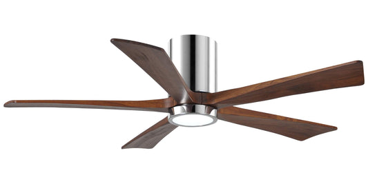 IR5HLK-CR-WA-52 Atlas Irene 52" Ceiling Fan in Polished Chrome with Walnut Tone Blades