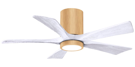 IR5HLK-LM-MWH-42 Atlas Irene 42" Ceiling Fan in Light Maple with Matte White Blades