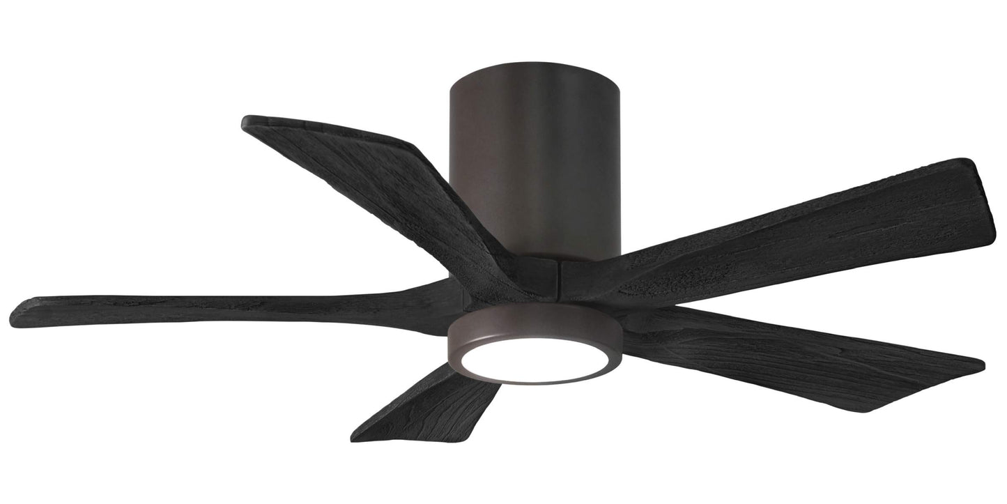 IR5HLK-TB-BK-42 Atlas Irene 42" Ceiling Fan in Textured Bronze with Matte Black Blades