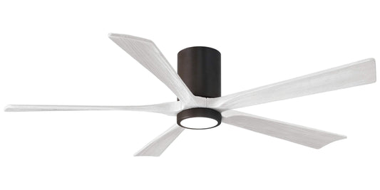 IR5HLK-TB-MWH-60 Atlas Irene 60" Ceiling Fan in Textured Bronze with Matte White Blades