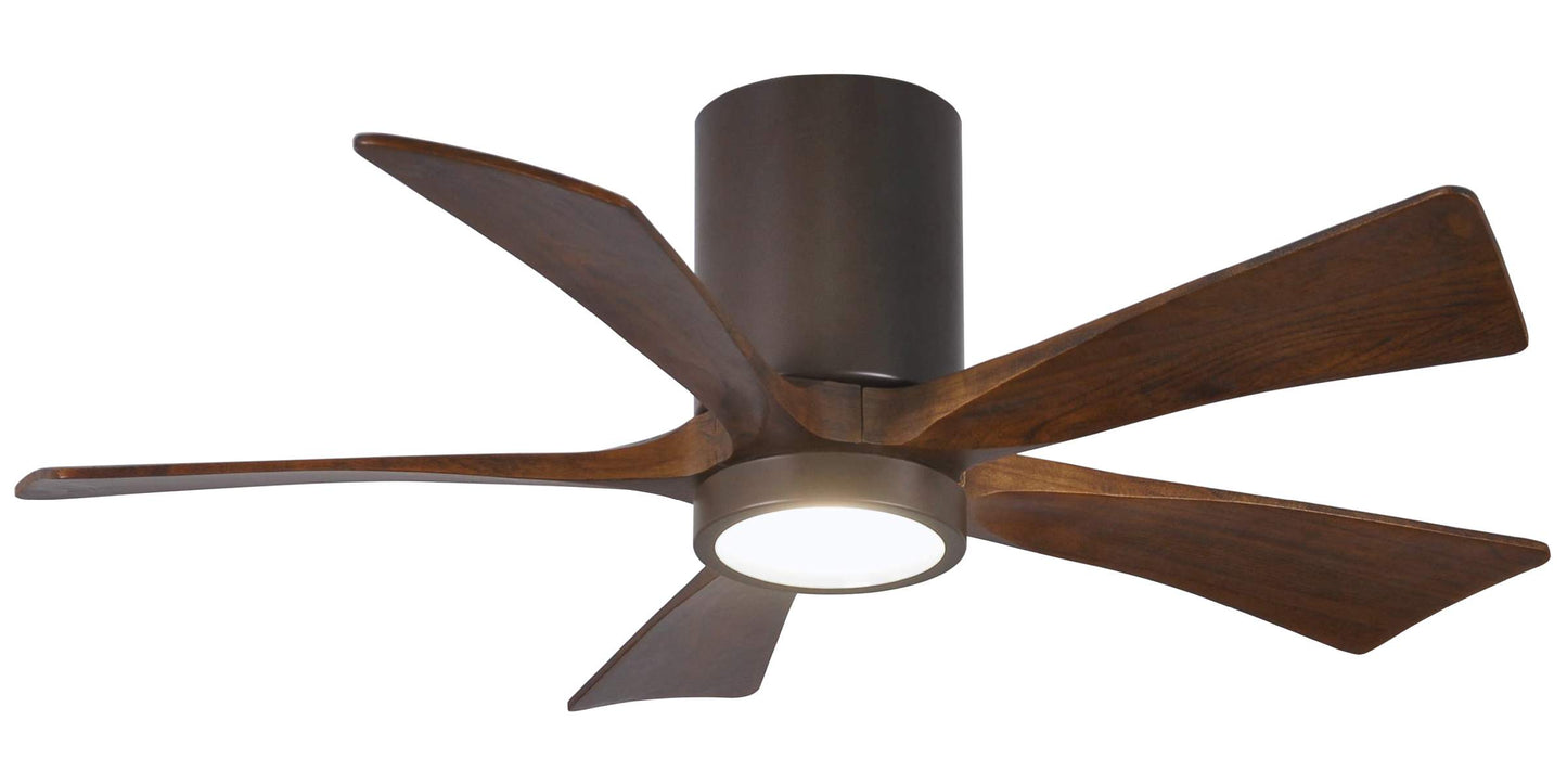 IR5HLK-TB-WA-42 Atlas Irene 42" Ceiling Fan in Textured Bronze with Walnut Tone Blades