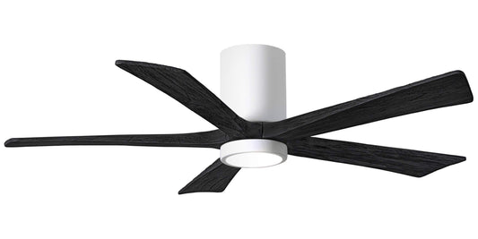 IR5HLK-WH-BK-52 Atlas Irene 52" Ceiling Fan in White with Matte Black Blades