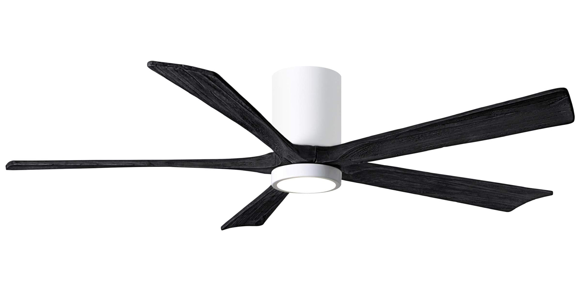 IR5HLK-WH-BK-60 Atlas Irene 60" Ceiling Fan in White with Matte Black Blades