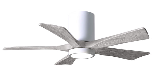 IR5HLK-WH-BW-42 Atlas Irene 42" Ceiling Fan in Gloss White with Barnwood Tone Blades