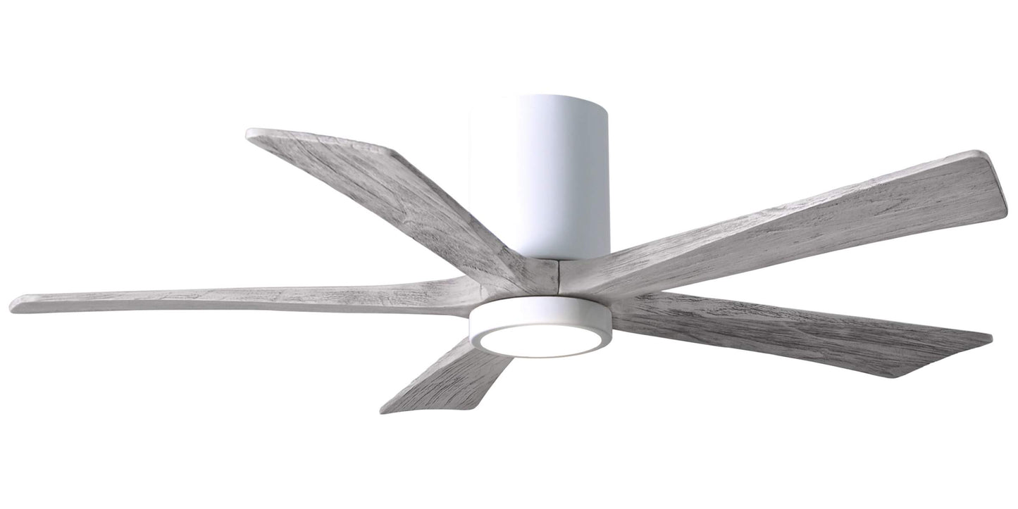 IR5HLK-WH-BW-52 Atlas Irene 52" Ceiling Fan in Gloss White with Barnwood Tone Blades