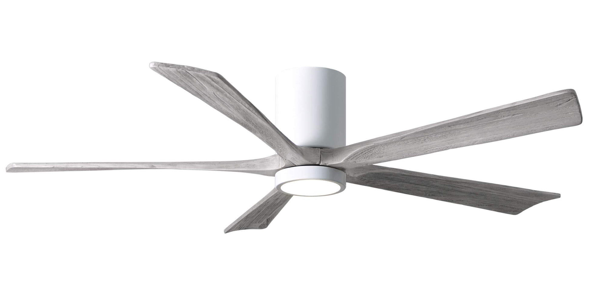 IR5HLK-WH-BW-60 Atlas Irene 60" Ceiling Fan in Gloss White with Barnwood Tone Blades