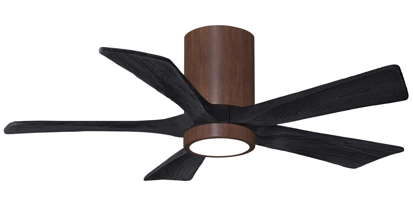 IR5HLK-WN-BK-42 Atlas Irene 42" Ceiling Fan in Walnut Tone with Matte Black Blades