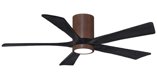 IR5HLK-WN-BK-52 Atlas Irene 52" Ceiling Fan in Walnut Tone with Matte Black Blades