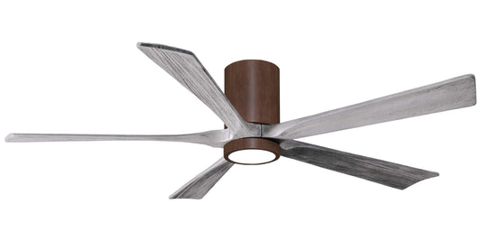 IR5HLK-WN-BW-60 Atlas Irene 60" Ceiling Fan in Walnut Tone with Barnwood Tone Blades