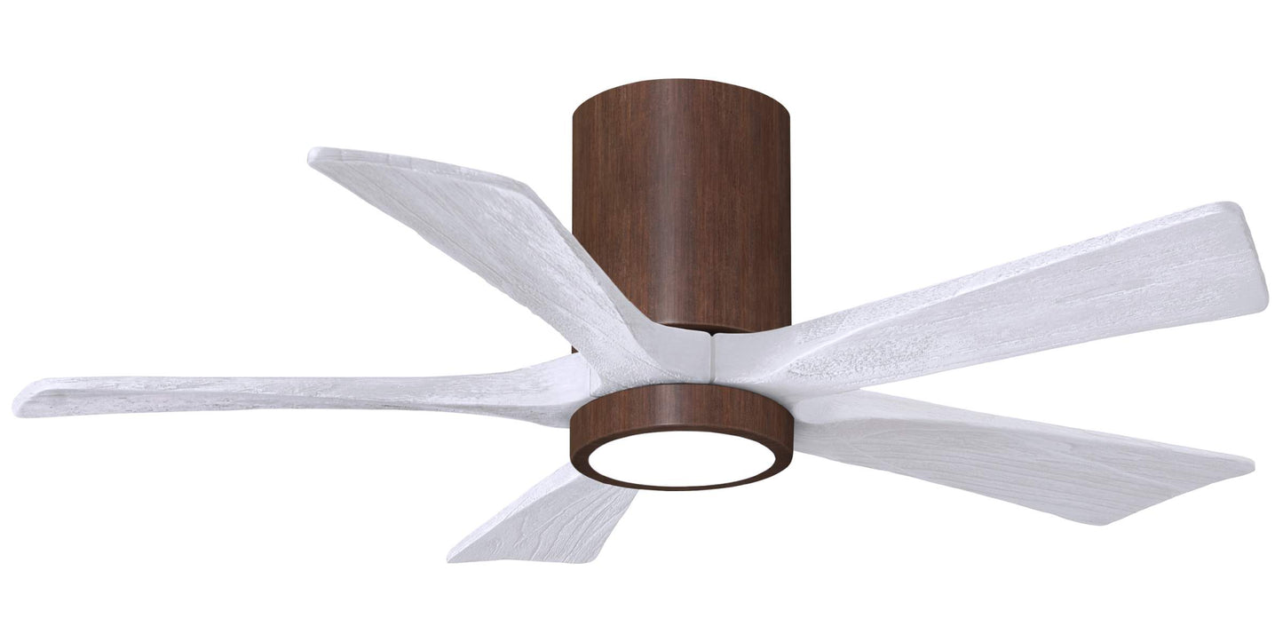 IR5HLK-WN-MWH-42 Atlas Irene 42" Ceiling Fan in Walnut Tone with Matte White Blades