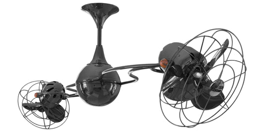 IV-BKN-MTL Matthews Italo Ventania 60" Ceiling Fan in Black Nickel with Black Nickel Blades