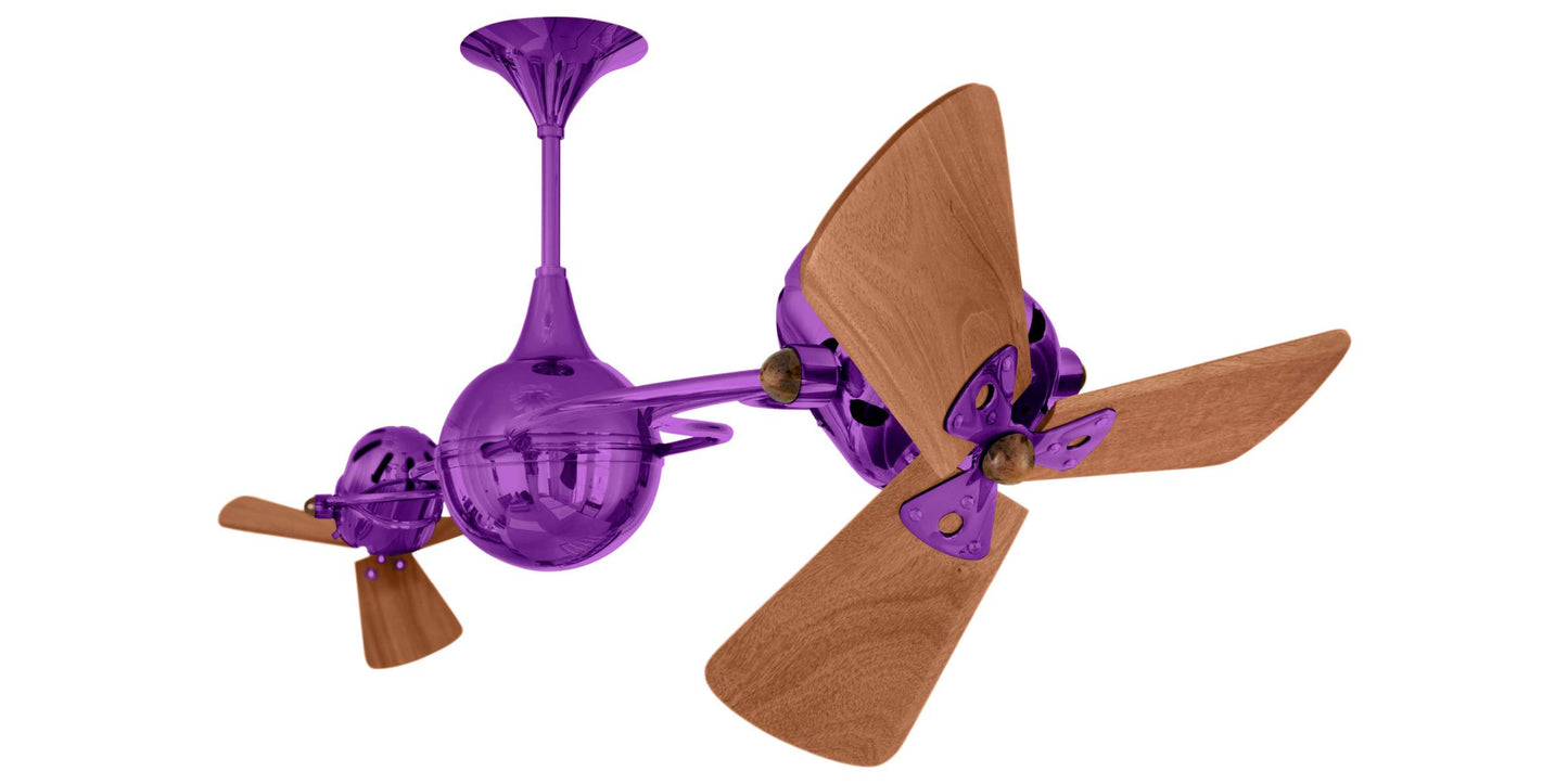 IV-PURPLE-WD Matthews Italo Ventania 62" Ceiling Fan in Ametista with Mahogany Blades