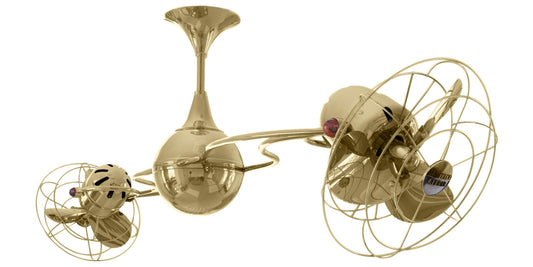 IV-PB-MTL Matthews Italo Ventania 60" Ceiling Fan in Polished Brass with Polished Brass Blades