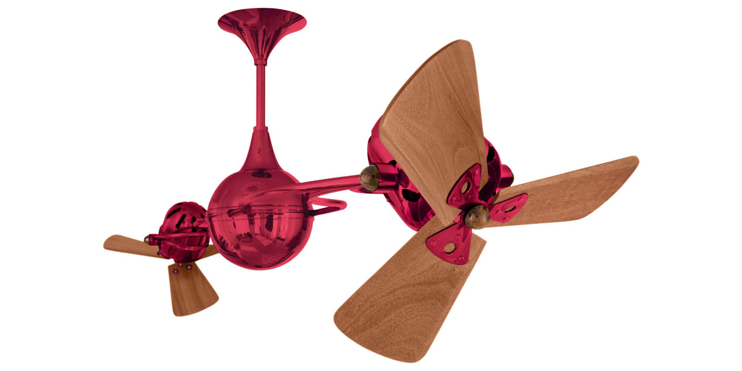 IV-RED-WD Matthews Italo Ventania 62" Ceiling Fan in Rubi with Mahogany Blades