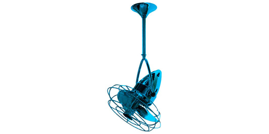 JD-LTBLUE-MTL Matthews Jarold Direcional 13" Ceiling Fan in Agua Marinha with Agua Marinha Blades