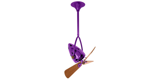 JD-LTPURPLE-WD Matthews Jarold Direcional 16" Ceiling Fan in Ametista with Mahogany Blades