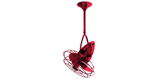 JD-RED-MTL Matthews Jarold Direcional 13" Ceiling Fan in Rubi with Rubi Blades