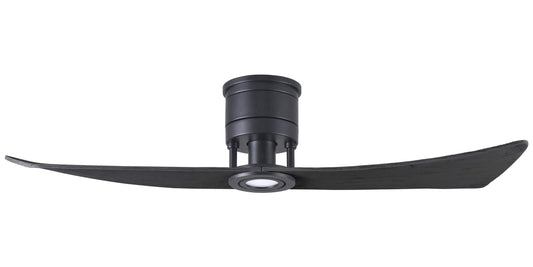 LW-BK-BK Atlas Lindsay 52" Ceiling Fan in Matte Black with Matte Black Blades