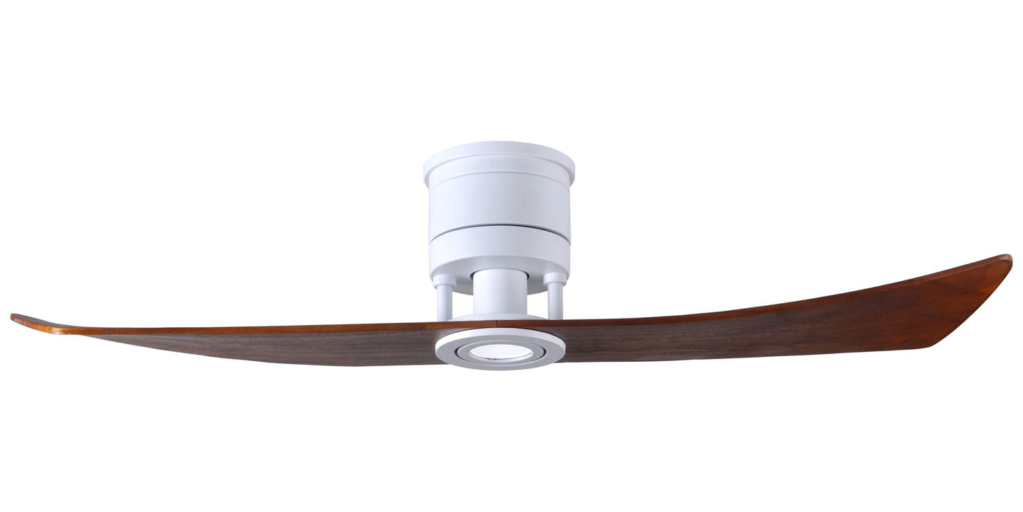 LW-MWH-WA Atlas Lindsay 52" Ceiling Fan in Matte White with Walnut Blades