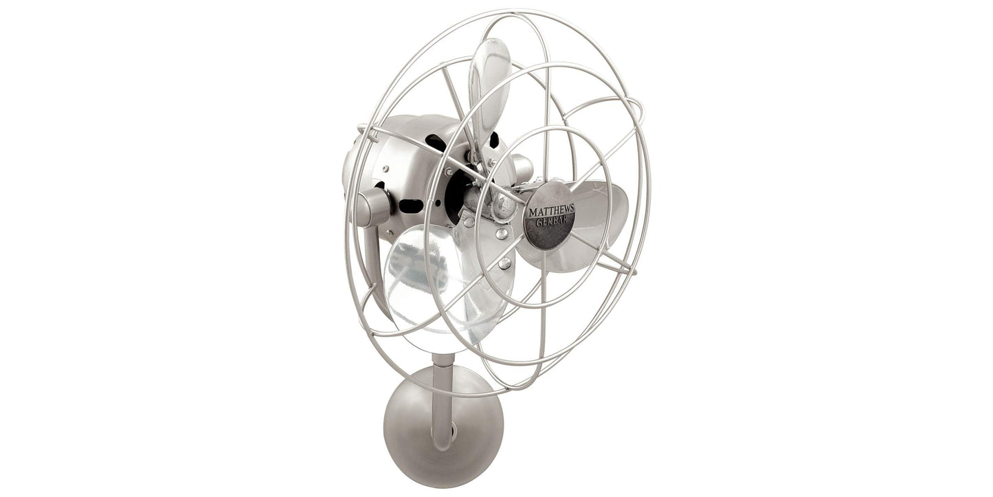 MP-BN-MTL Matthews Michelle Parede 13" Ceiling Fan in Brushed Nickel with Brushed Nickel Blades