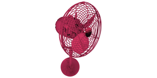 MP-RED-MTL Matthews Michelle Parede 13" Ceiling Fan in Rubi with Rubi Blades