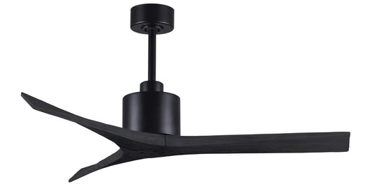 MW-BK-BK-52 Atlas Mollywood 52" Ceiling Fan in Matte Black with Matte Black Blades