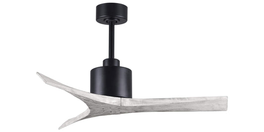 MW-BK-BW-42 Atlas Mollywood 42" Ceiling Fan in Matte Black with Barnwood Tone Blades