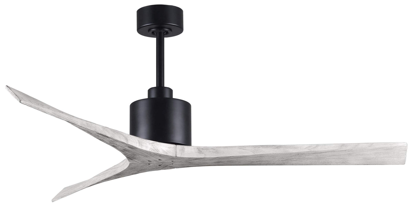 MW-BK-BW-60 Atlas Mollywood 60" Ceiling Fan in Matte Black with Barnwood Tone Blades