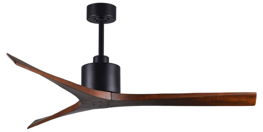 MW-BK-WA-60 Atlas Mollywood 60" Ceiling Fan in Matte Black with Walnut Blades