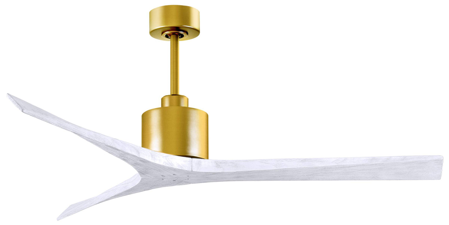 MW-BRBR-MWH-60 Atlas Mollywood 60" Ceiling Fan in Brushed Brass with Matte White Blades