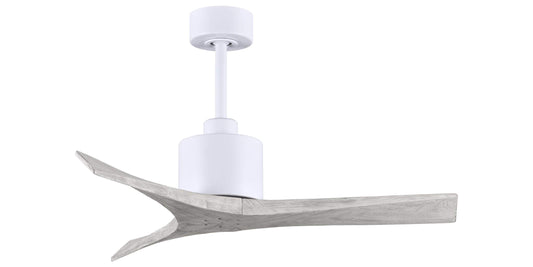 MW-MWH-BW-42 Atlas Mollywood 42" Ceiling Fan in Matte White with Barnwood Tone Blades