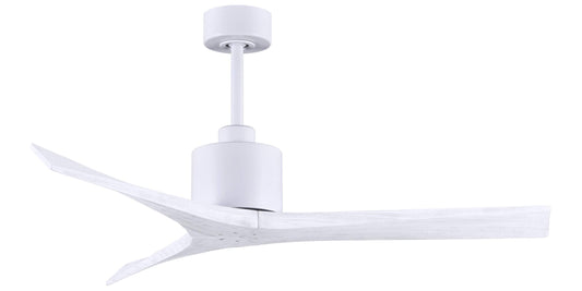 MW-MWH-MWH-52 Atlas Mollywood 52" Ceiling Fan in Matte White with Matte White Blades