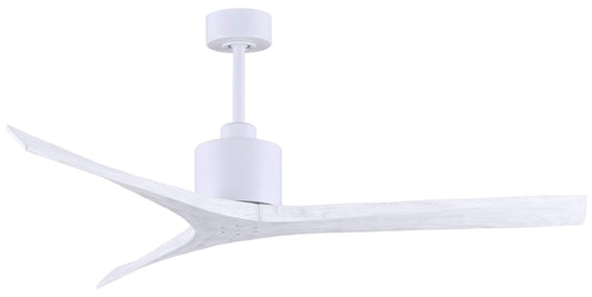 MW-MWH-MWH-60 Atlas Mollywood 60" Ceiling Fan in Matte White with Matte White Blades