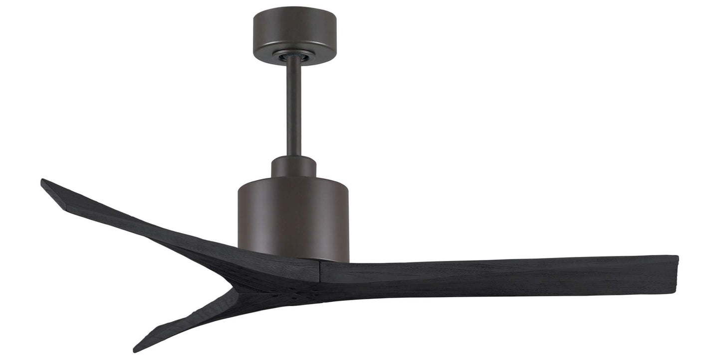 MW-TB-BK-52 Atlas Mollywood 52" Ceiling Fan in Textured Bronze with Matte Black Blades