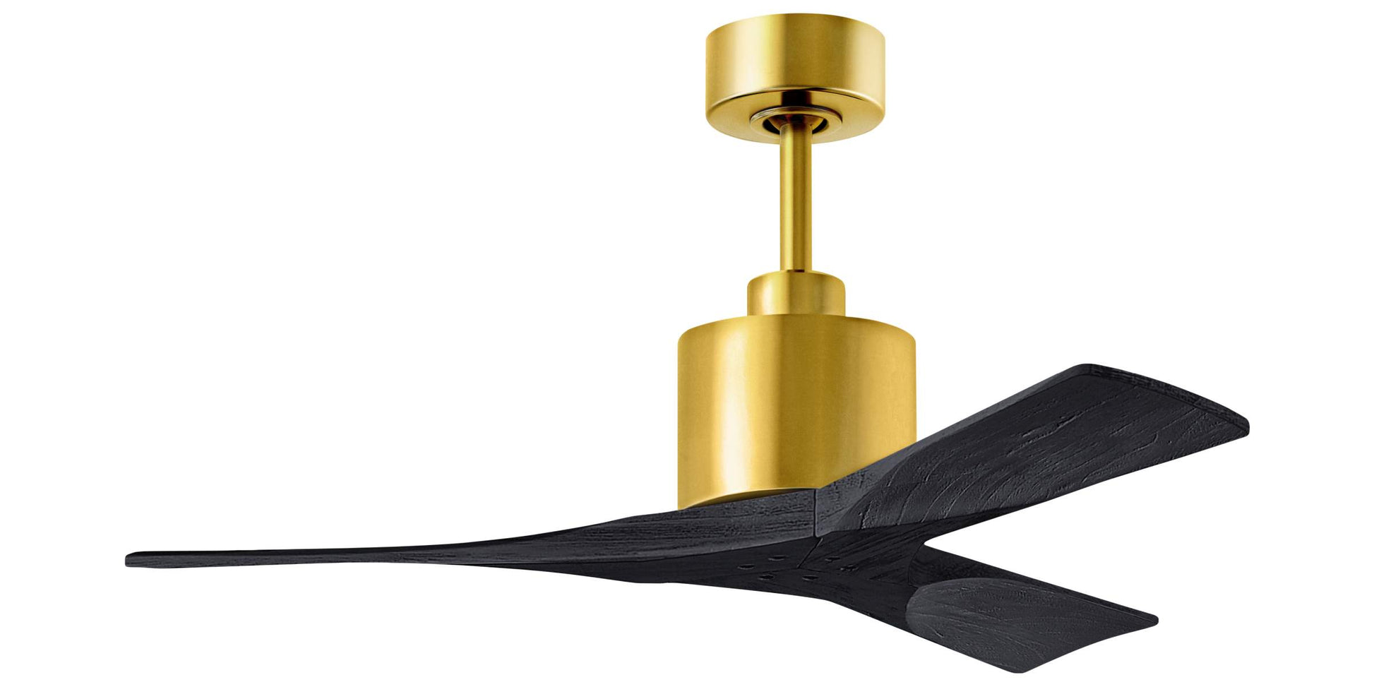 Matthews NK-BRBR-BK-42 - 42 Inch Nan in Brushed Brass with Matte Black Blades