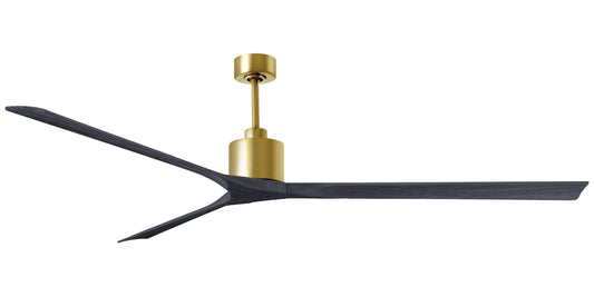 Matthews NKXL-BRBR-BK-90 - 90 Inch Nan XL in Brushed Brass with Matte Black Blades