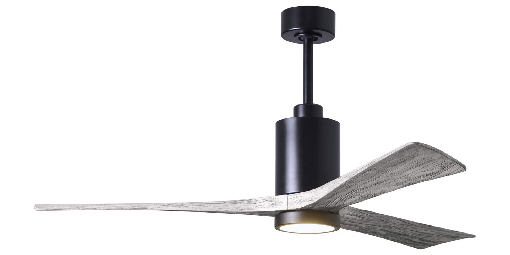 PA3-BK-BW-60 Atlas Patricia 60" Ceiling Fan in Matte Black with Barnwood Tone Blades