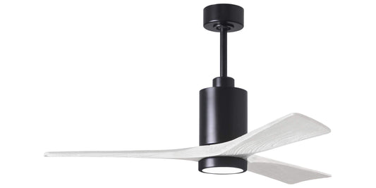 PA3-BK-MWH-52 Atlas Patricia 52" Ceiling Fan in Matte Black with Matte White Blades