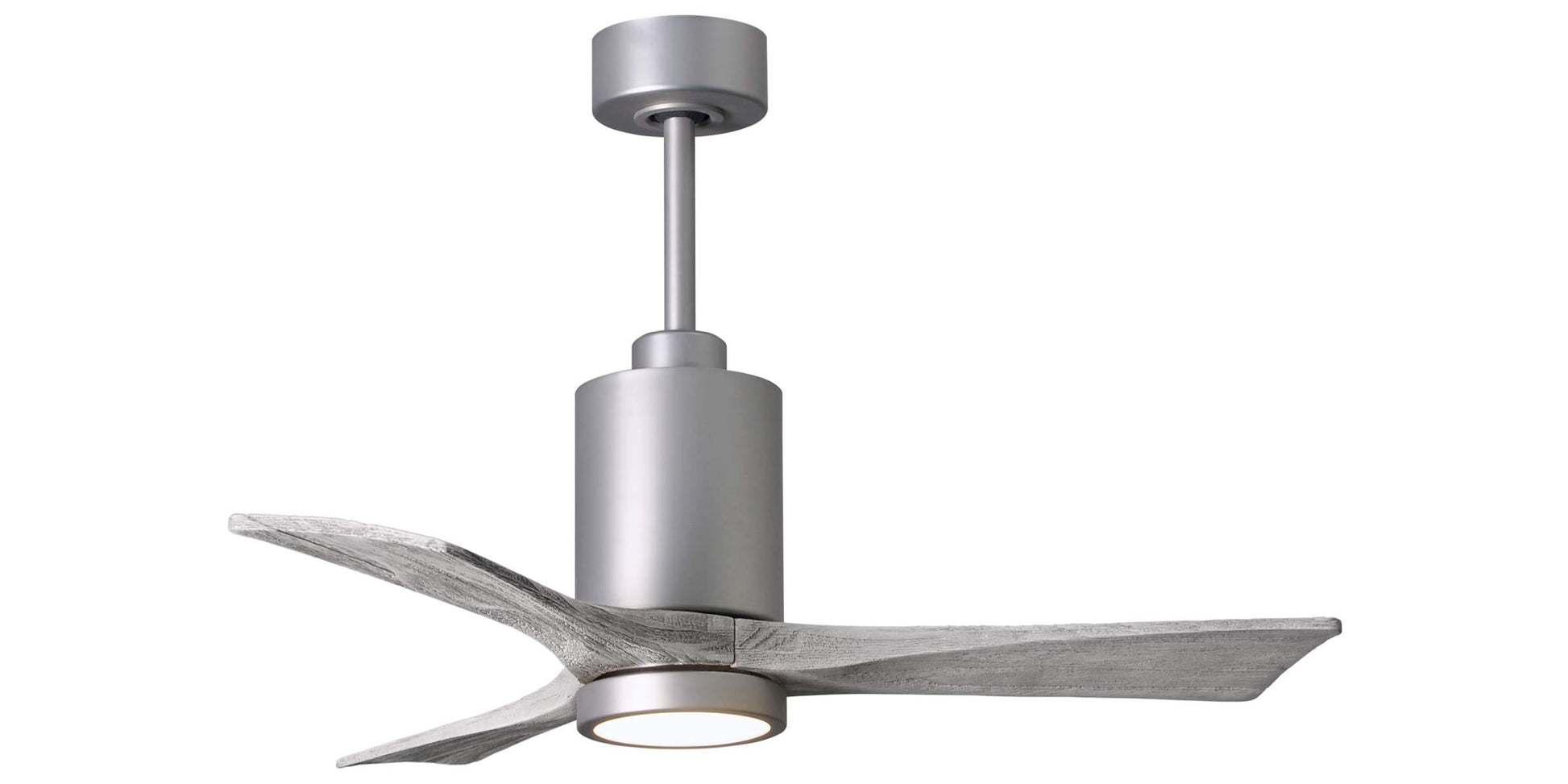 PA3-BN-BW-42 Atlas Patricia 42" Ceiling Fan in Brushed Nickel with Barnwood Tone Blades