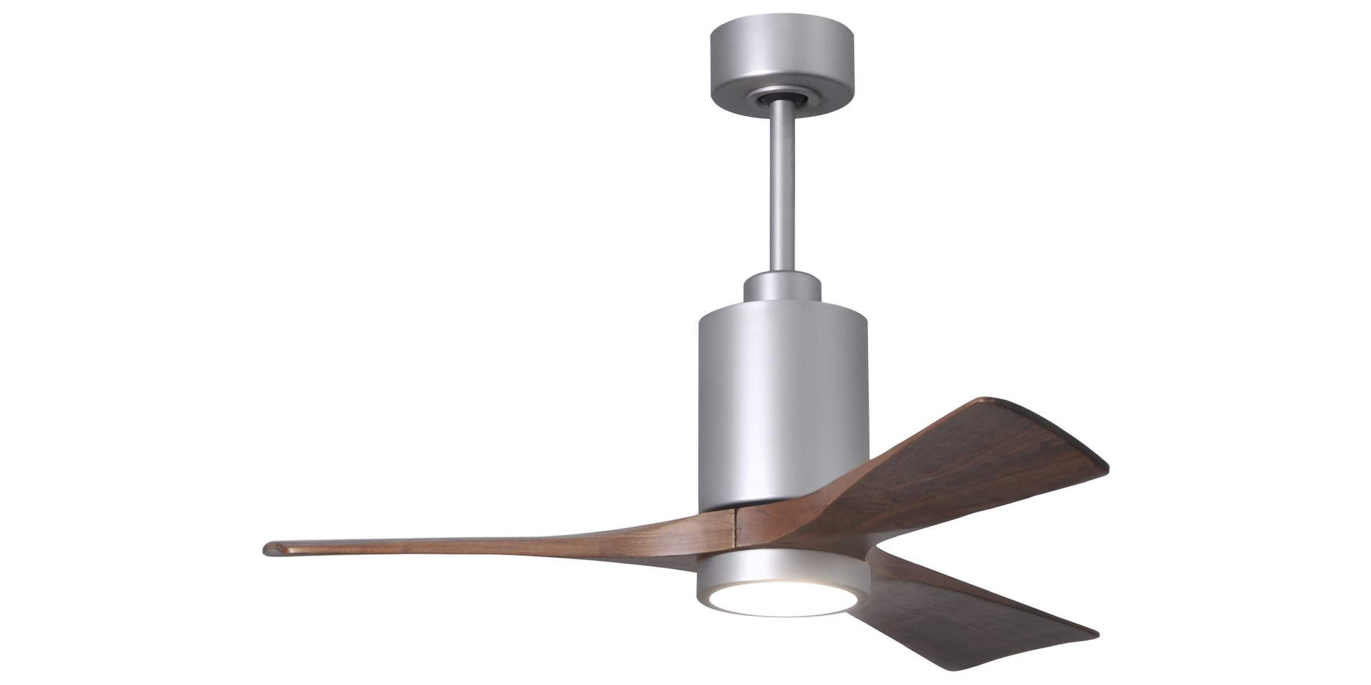 PA3-BN-WA-42 Atlas Patricia 42" Ceiling Fan in Brushed Nickel with Walnut Tone Blades