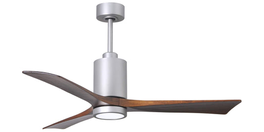 PA3-BN-WA-52 Atlas Patricia 52" Ceiling Fan in Brushed Nickel with Walnut Tone Blades