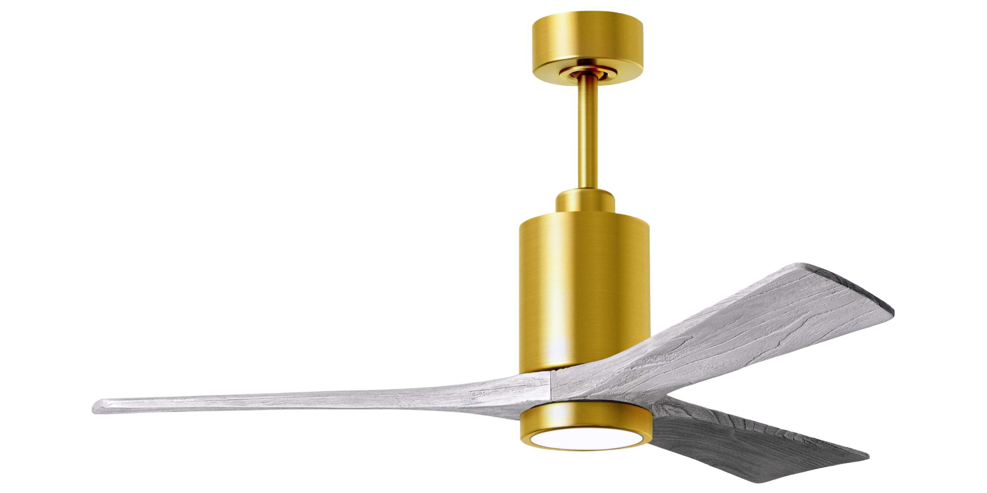 PA3-BRBR-BW-52 Atlas Patricia 52" Ceiling Fan in Brushed Brass with Barnwood Tone Blades