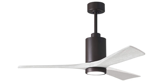 PA3-TB-MWH-52 Atlas Patricia 52" Ceiling Fan in Textured Bronze with Matte White Blades