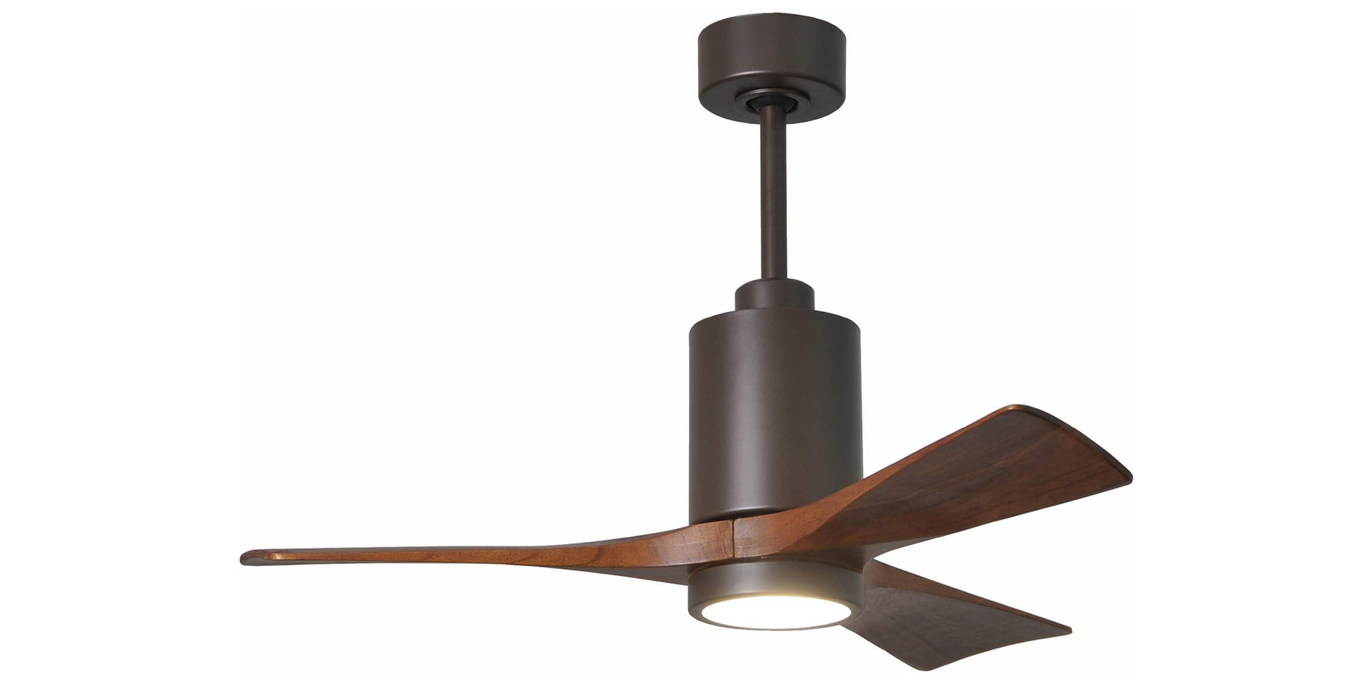 PA3-TB-WA-42 Atlas Patricia 42" Ceiling Fan in Textured Bronze with Walnut Tone Blades