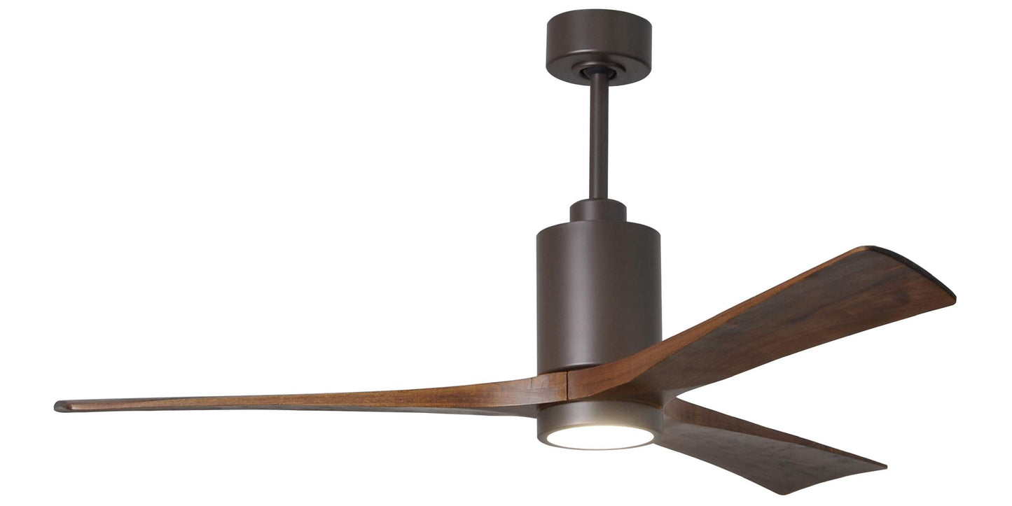 PA3-TB-WA-60 Atlas Patricia 60" Ceiling Fan in Textured Bronze with Walnut Tone Blades