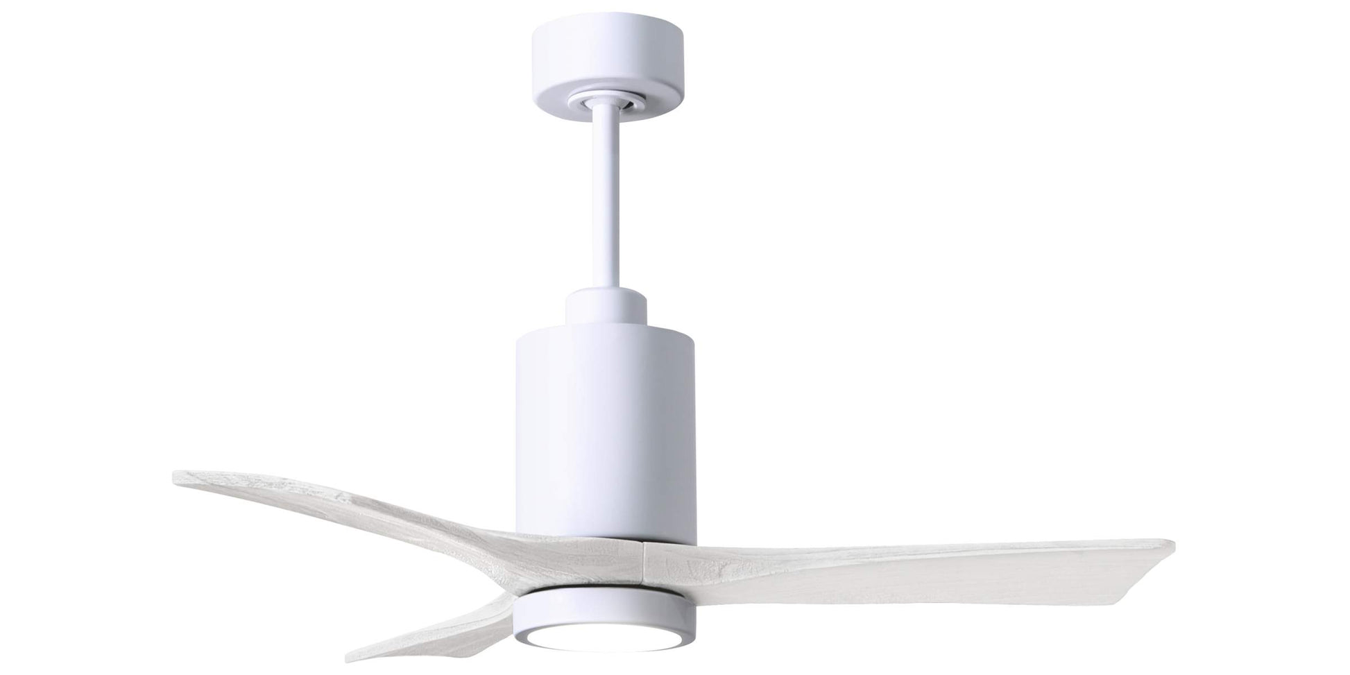 PA3-WH-MWH-42 Atlas Patricia 42" Ceiling Fan in White with Matte White Blades