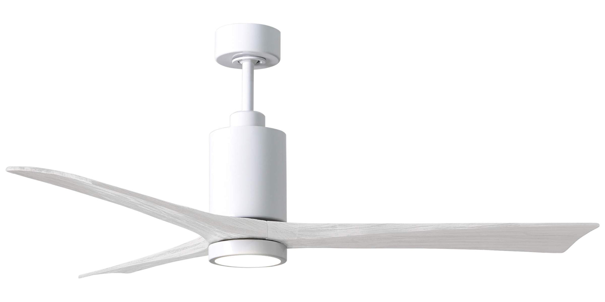 PA3-WH-MWH-60 Atlas Patricia 60" Ceiling Fan in White with Matte White Blades