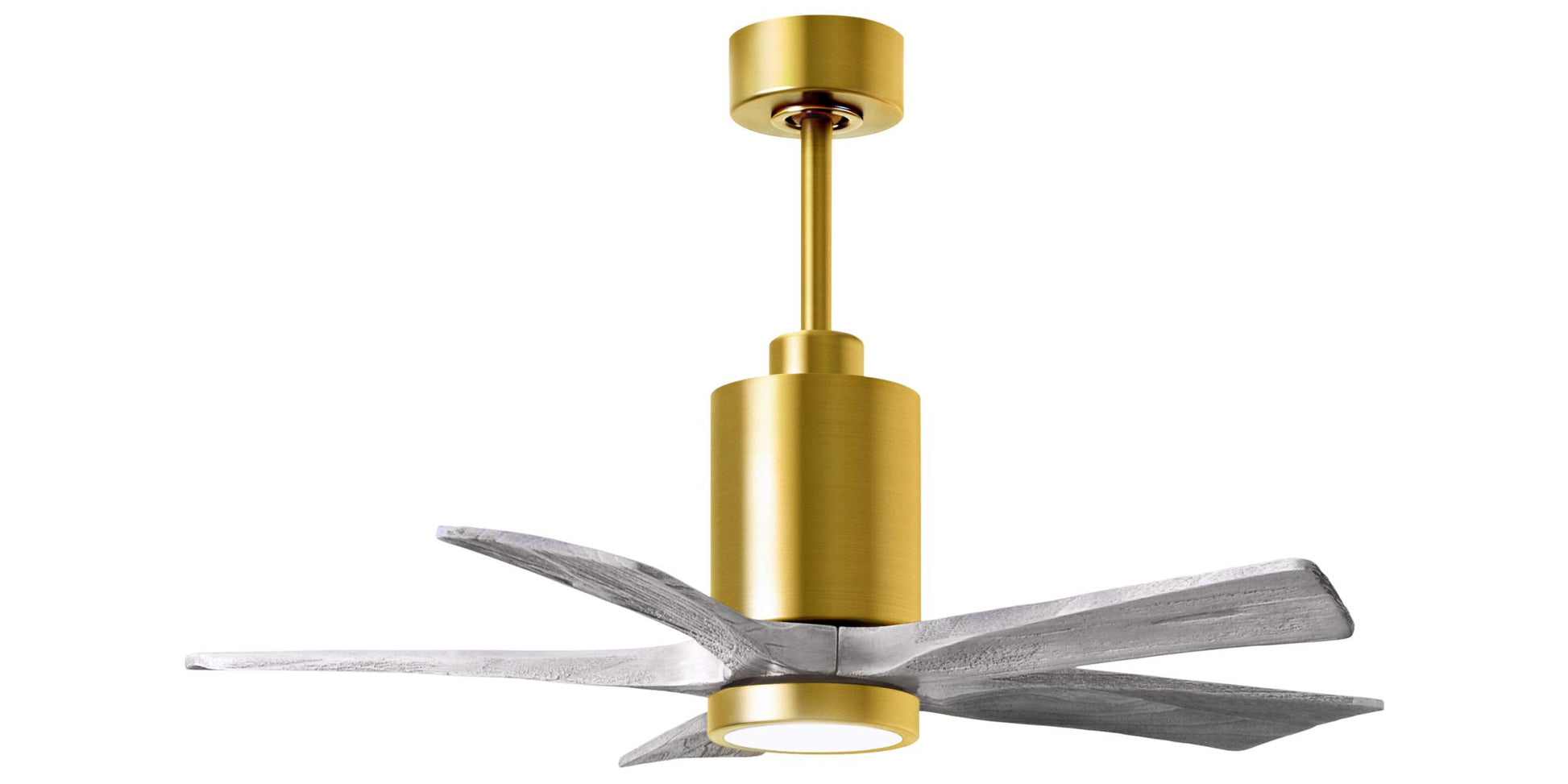 PA5-BRBR-BW-42 Atlas Patricia 42" Ceiling Fan in Brushed Brass with Barnwood Tone Blades